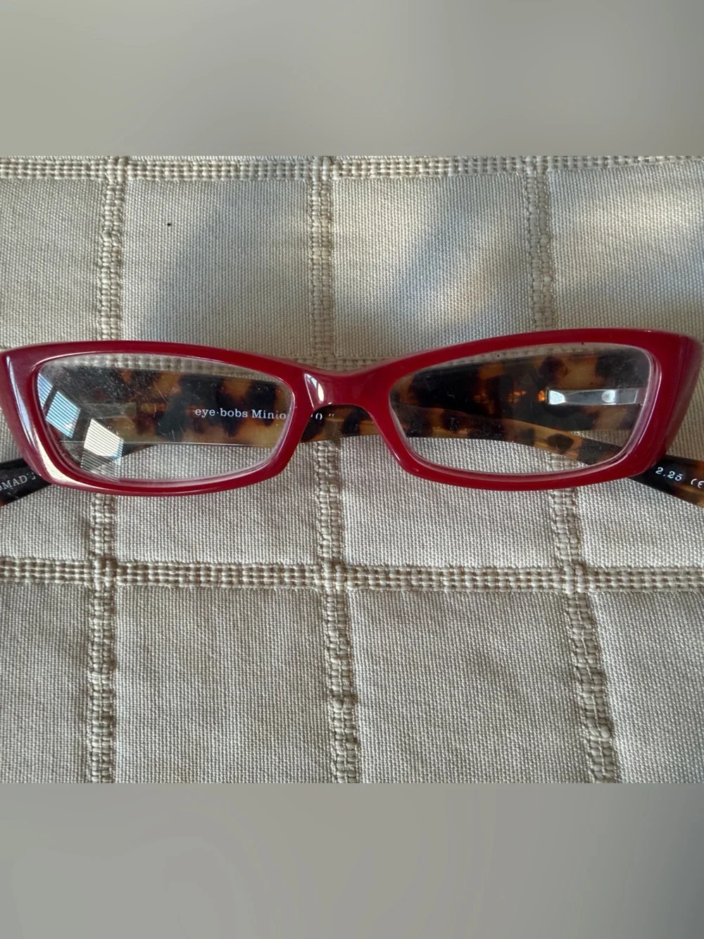 Eye-Bobs Red Cat-Eye Sunglasses with Tortoiseshell Interior